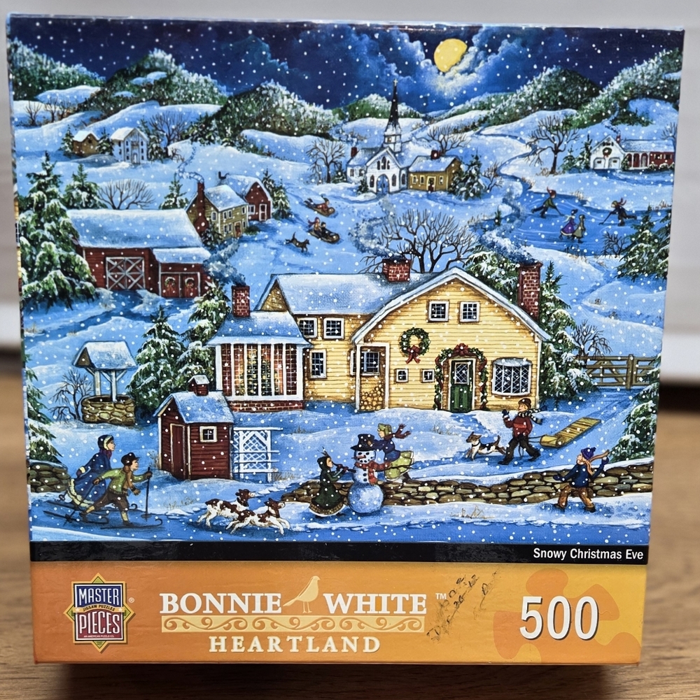 Heartland Collection "Snowy Christmas Eve" 500 Piece Jigsaw Puzzle